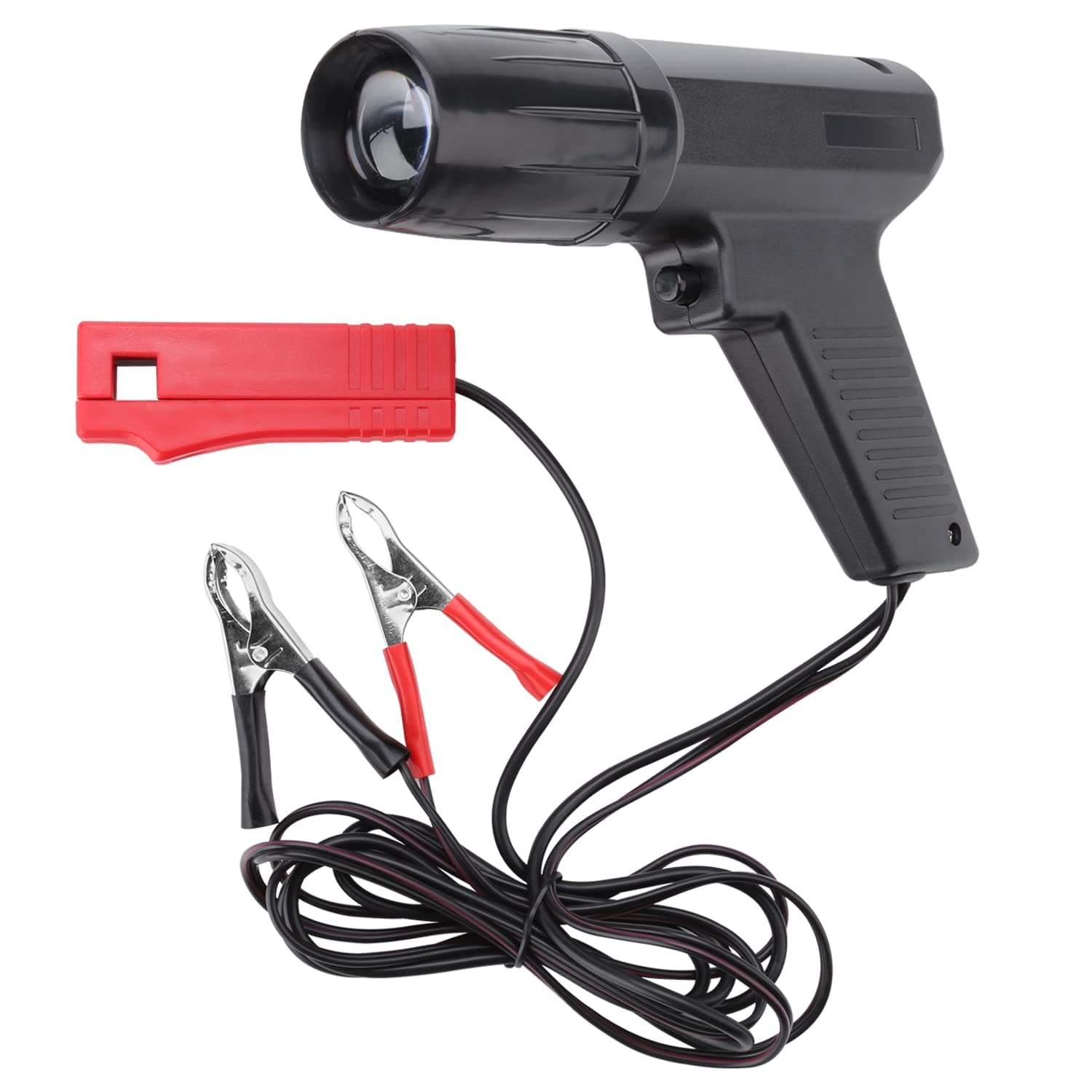 12V Engine Timing Light Strobe Lamp Inductive Petrol Ignition Timing Light Automotive Tool with Spark Plug Tester for Car Motorcycle Marine Lawnmower