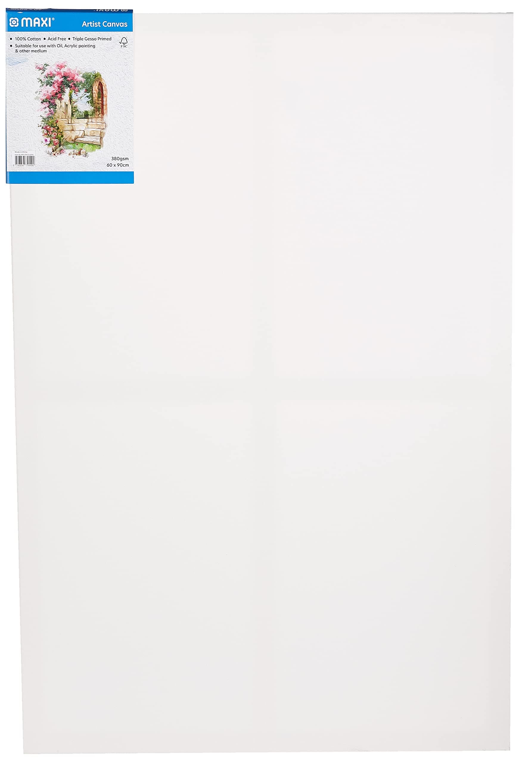 MAXI STRETCHED CANVAS BOARD 380 GSM 60X90