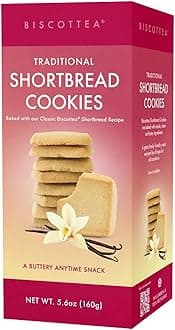 All-Natural Traditional Shortbread Cookies – Gourmet Buttery Biscuits Infused with Real Flavors (8 Cookies)
