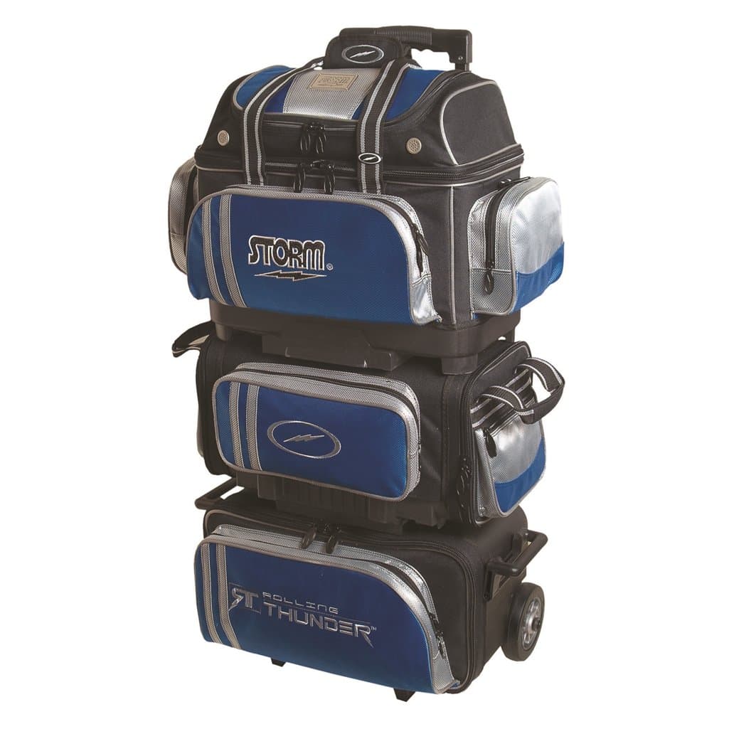 6 Ball Rolling Thunder Bowling Bag by Storm- Blue/Black/Silver ()