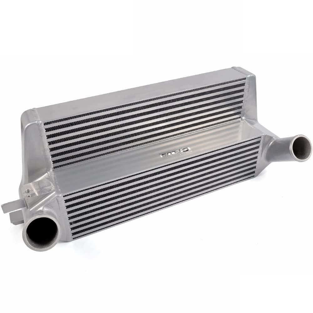 Performance Front Mount Aluminum Intercooler Compatible With Ford Mustang 2.3L EcoBoost 2015 2016 2017 Silver