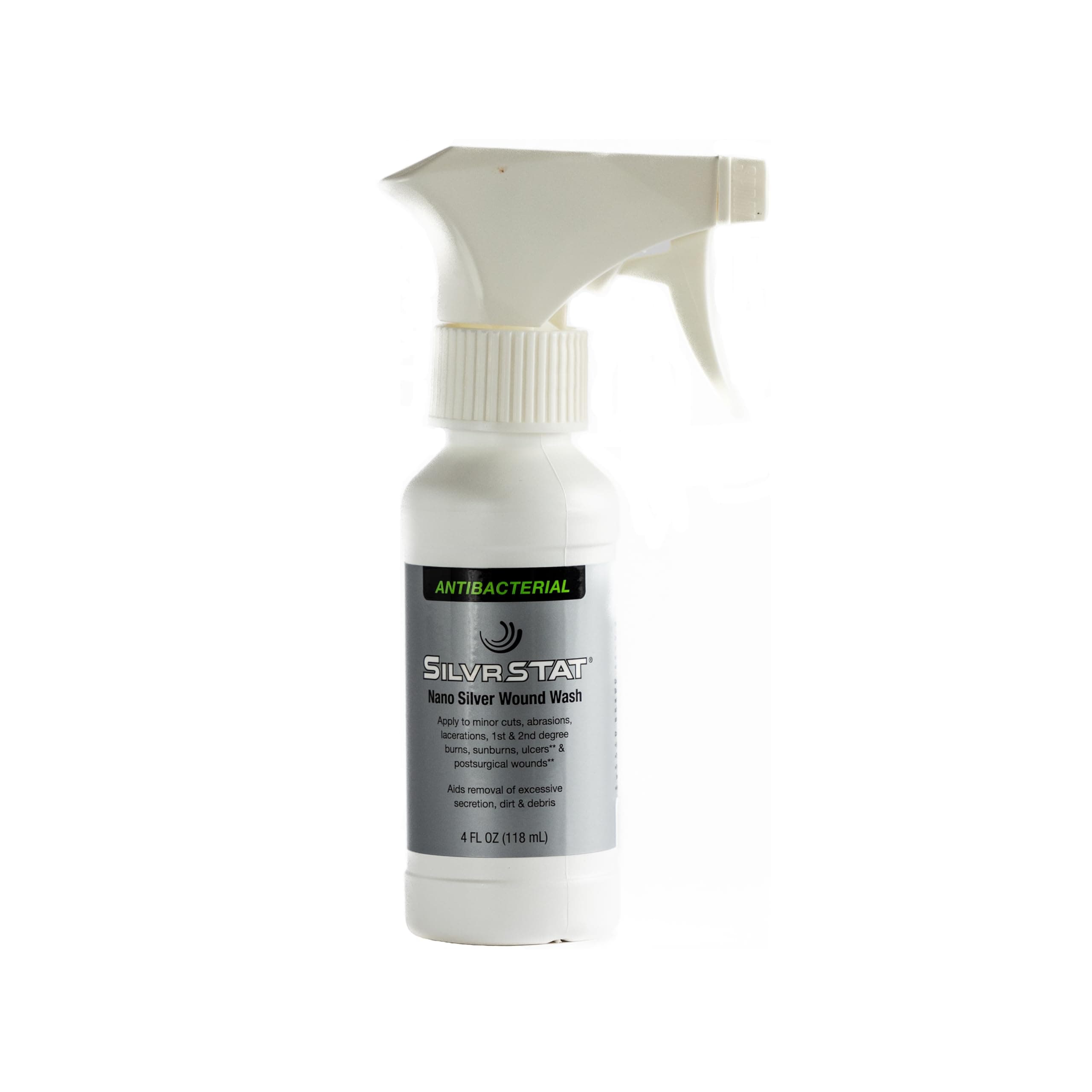 - SilvrSTAT Nano Silver Wound Wash Sprayer | Debride & Fine Mist Spray | 4 fl oz