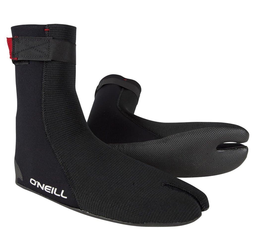 O'Neill Ninja 3mm Split Toe Neoprene Boot, Textured Rubber Sole for Surfing, Paddleboarding, Snorkeling, and Any Water Activities