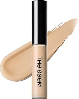 THESAEM Cover Perfection Tip Concealer 0.2 fl.oz. - 2.0 Rich Beige Warm Beige for Deep Skin Tone 23 - High Coverage Long Lasting Concealer - Korean Makeup for Dark Circles & Blemishes