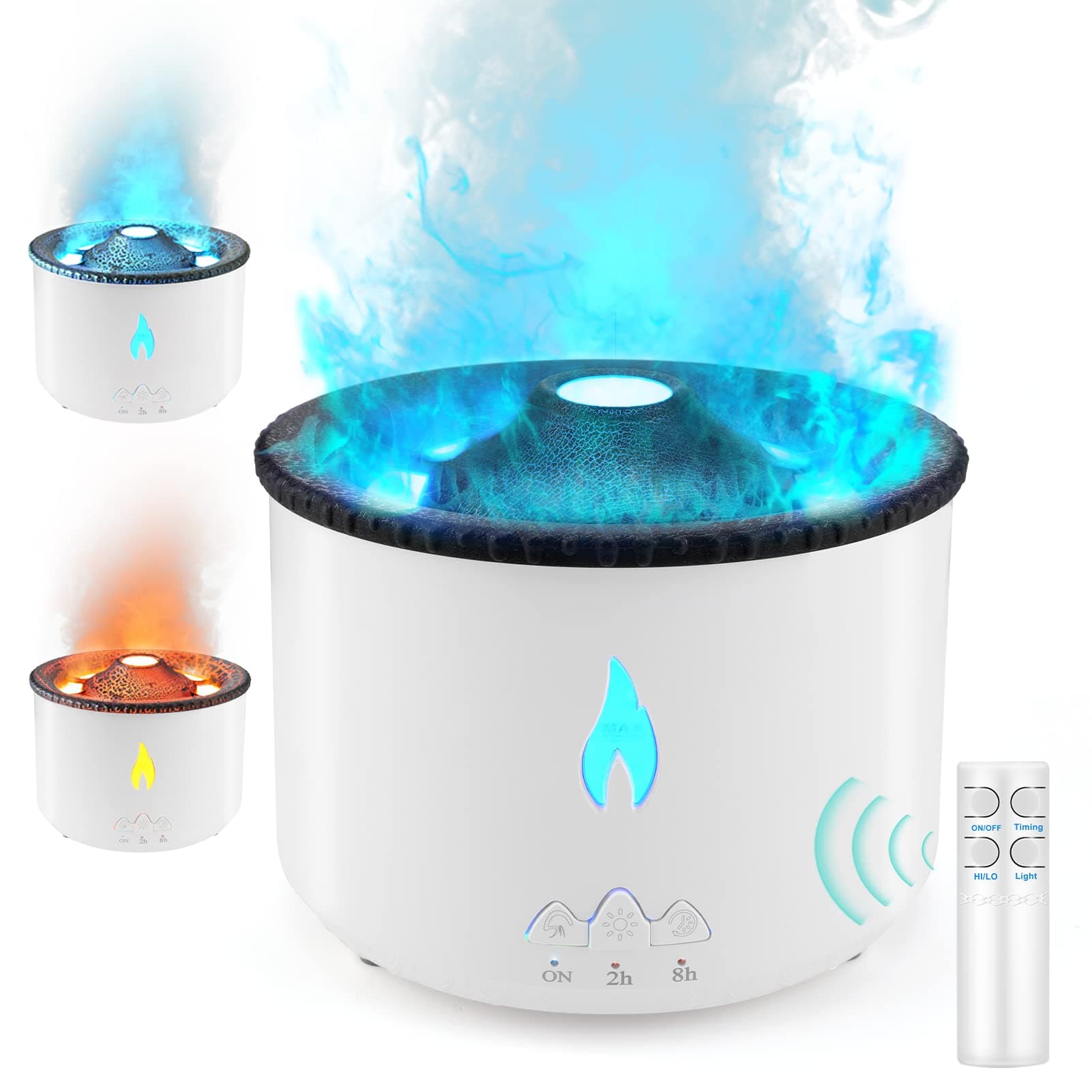 Essential Oil Diffuser with Flame Light
