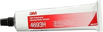 3M High Performance Industrial Plastic Adhesive 4693H, Light Amber, 5 oz Tube
