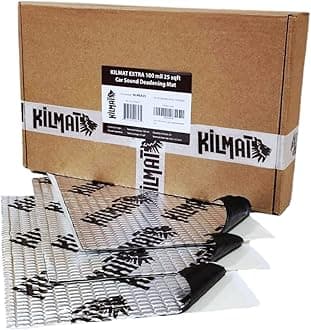 Extra 100 mil 25 sqft Car Sound Deadening Mat, Butyl Automotive Sound Deadener, Audio Noise Insulation and dampening