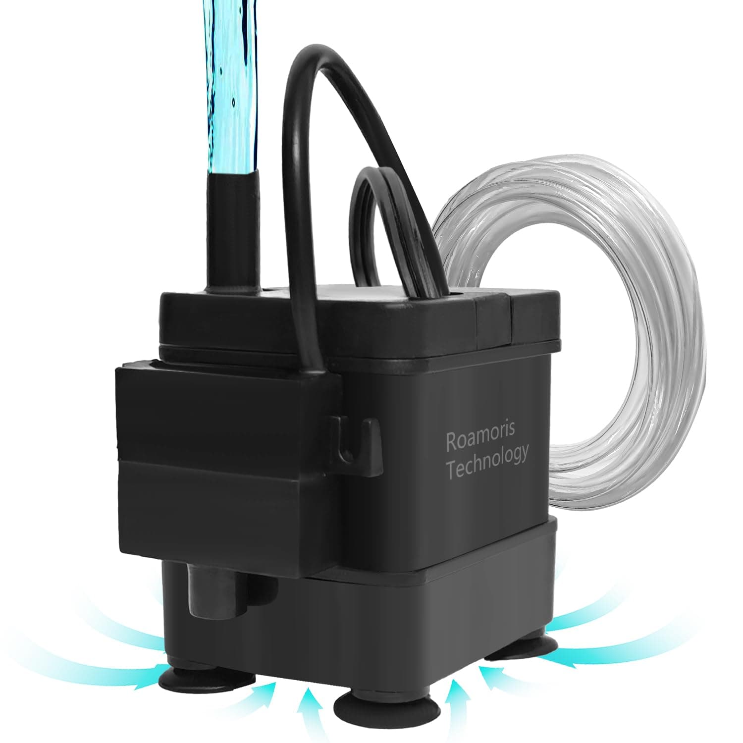 Small Pump With Level Sensor 110V Automatic Submersible Water Pump Mini HVAC Condensate Pump For Dehumidifier,Air Conditioner, Ice Maker, Furnace,Air Cooler,Auto Shut Off,PM01