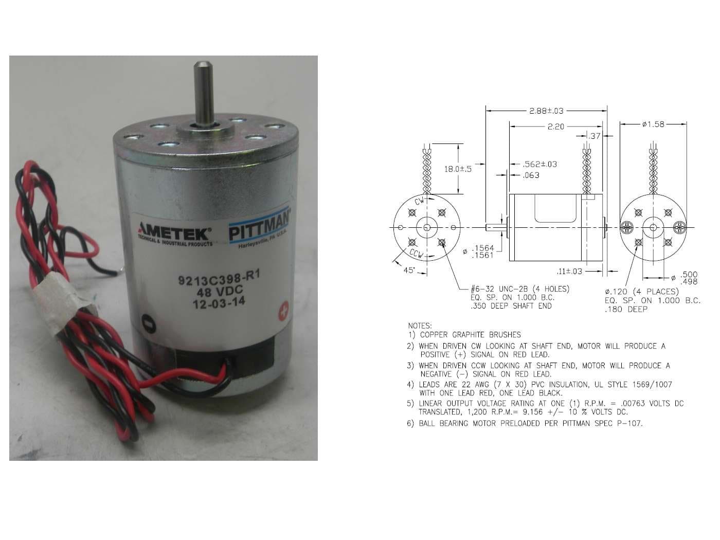 Tach Generator / Motor 48 VDC: 04573067