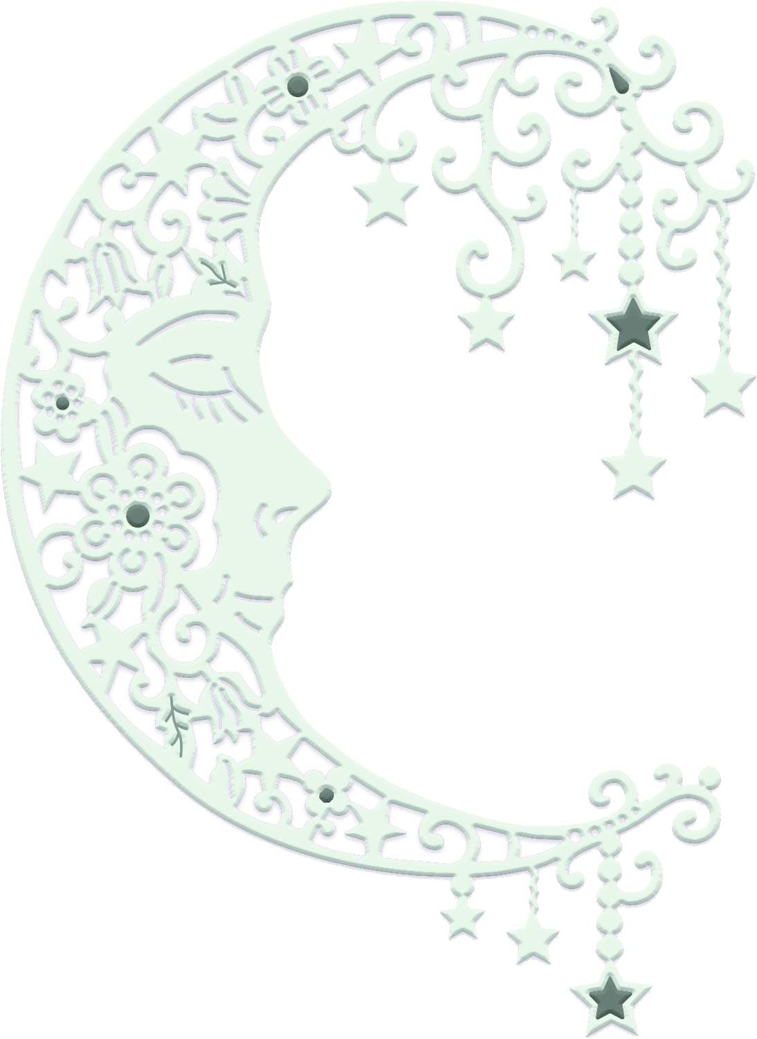 Sweet Dixie Cutting Die, Metal, Grey, Medium