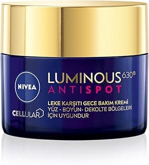 Luminous 630 Anti Dark-Spot Night Cream (50ml), Dark-Spot Correcting Night Face Cream, Revitalises Skin Complexion with Hyaluronic Acid