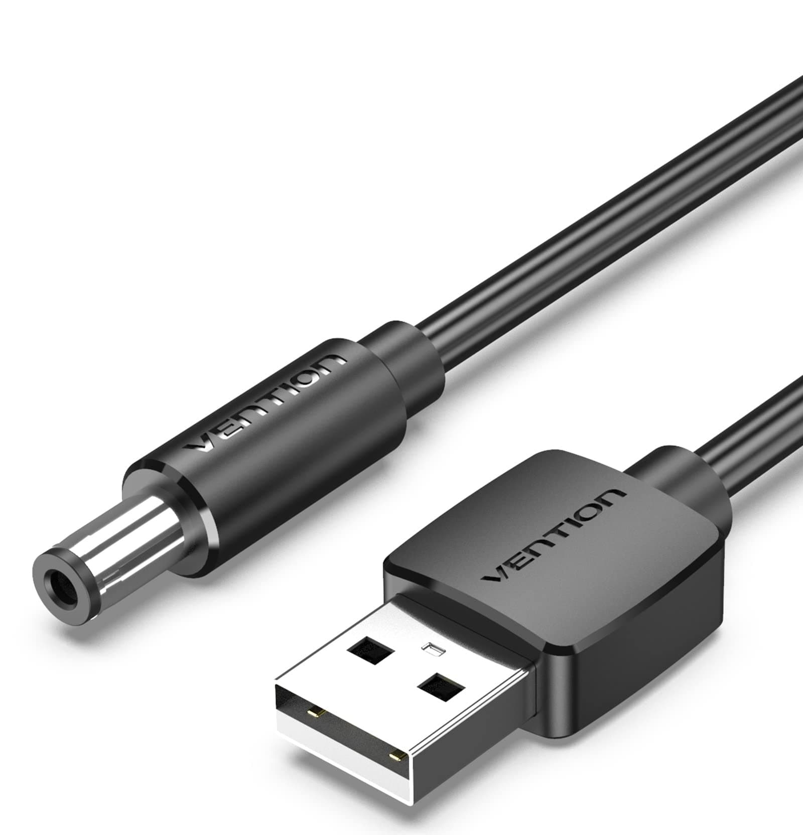 VENTION USB to DC 5.5mm Barrel Jack Power Cable Tuning Fork Type (5V DC 5.5mm, 0.5 Meter)