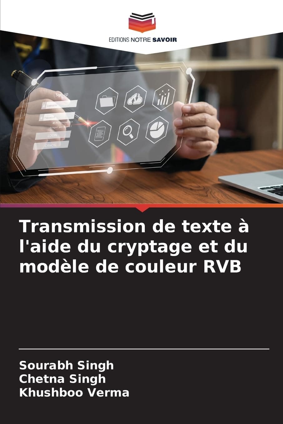 Transmission de texte l'aide du cryptage et du modle de couleur RVB