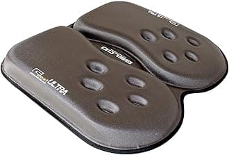 GSeat Ultra Orthopedic Gel and Foam Seat Cushion (Gray) – for Coccyx, Back, Tailbone, Prostate, Postnatal, and Sciatica Pain/Discomfort – Office, Car, Chair, Travel