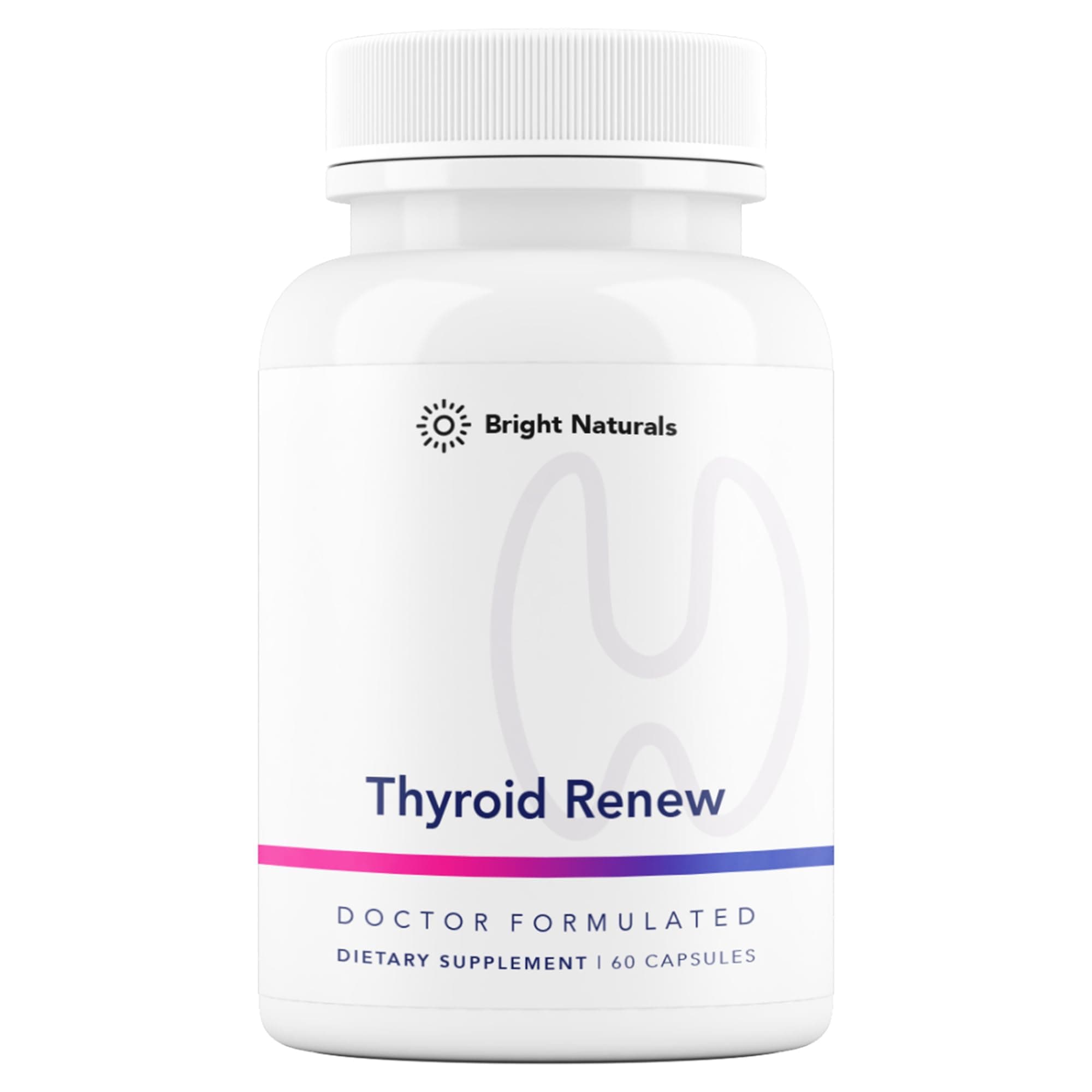 Thyroid Renew Supplement - Thyroid Support for Women with Zinc, Selenium, Copper, Ashwagandha & L-Tyrosine - 60 Capsules