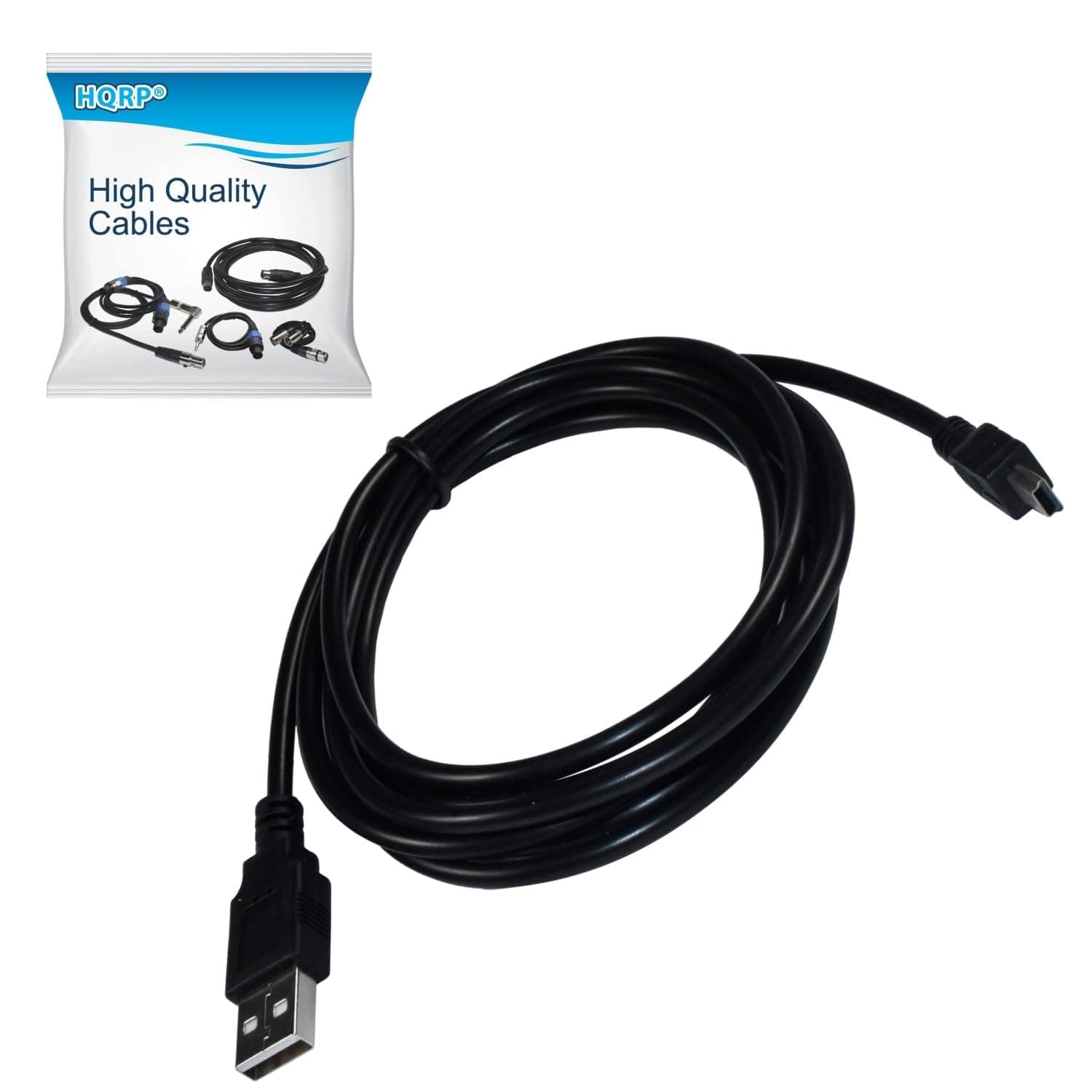Long 6ft USB to Mini USB Cable Compatible with Sony Handycam DCR-SR47 DCR-SR48 DCR-SR60 DCR-SR62 Camcorder