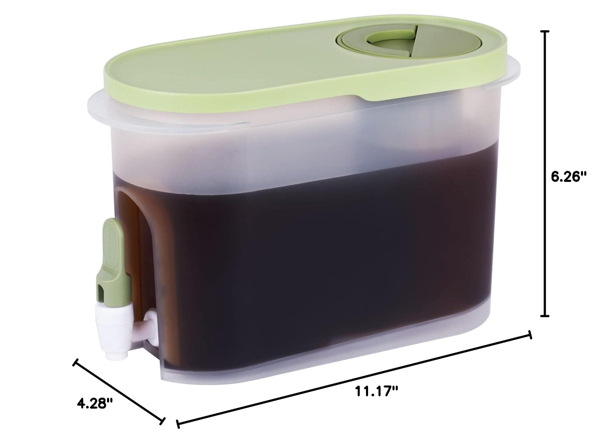 Baraiser Cold Brew Coffee Maker, 3/4 Gallon Iced Coffee Maker with Ultra-fine Mesh Steel Filter and Spigot