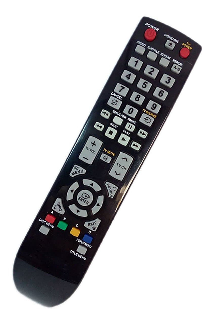 Replaced Remote Control Compatible for Samsung BD-P1600/XFA BDP4600/XTC BD-P3600/TSE BD-P1580/XEF BDP1600/XSS BDP1600A/XSS BD Blu-Ray DVD Player Audio System
