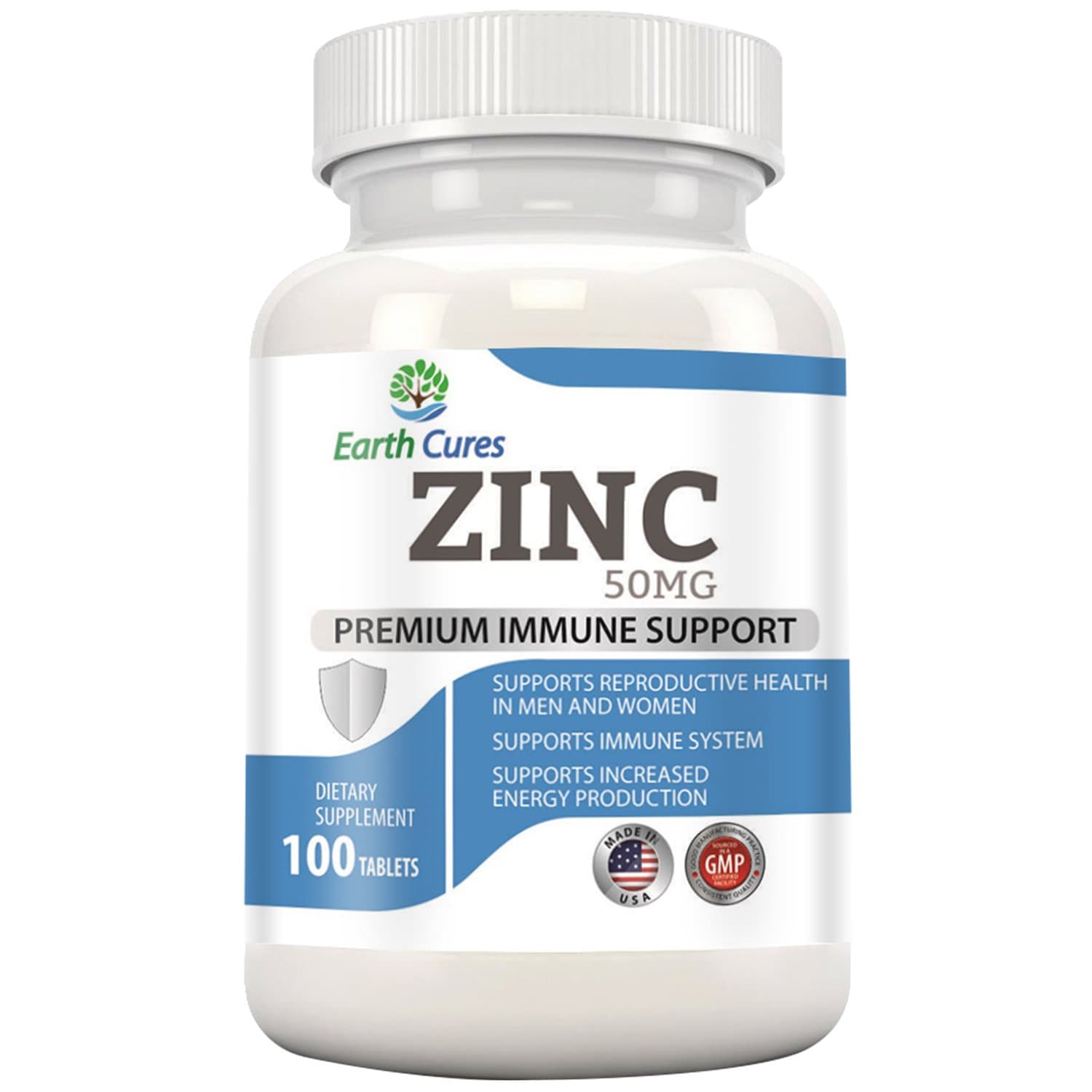 Zinc Oxide 50mg - 100 Tablets Per Bottle
