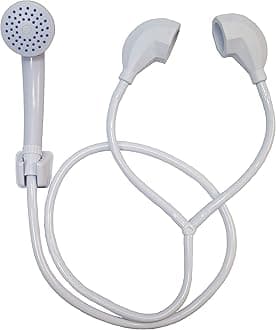 Portable Shower | Push On Tap Shower Head and Hose | Shower Attachment for Bath Taps | | Dog Shower | Camping Shower (1.7M Long. Fits a 4cm Wide Hot & Cold Tap)