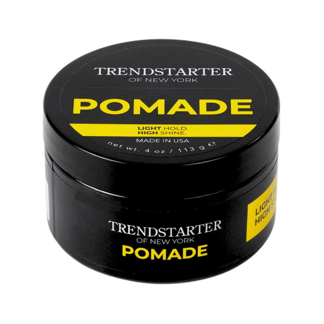 TRENDSTARTER - CLASSIC POMADE (4oz) – Light Hold - High Shine - Water-Based Pomade - All-Day Smooth Wet Look Finish - Non-Crispy Formula - Premium Hair Styling Products