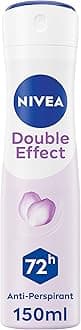 Double Effect Anti-Perspirant Deodorant Spray (150ml), Women's Deodorant Spray with 72H Sweat and Odour Protection, Sweat Block for Women with Natural Avocado Extract