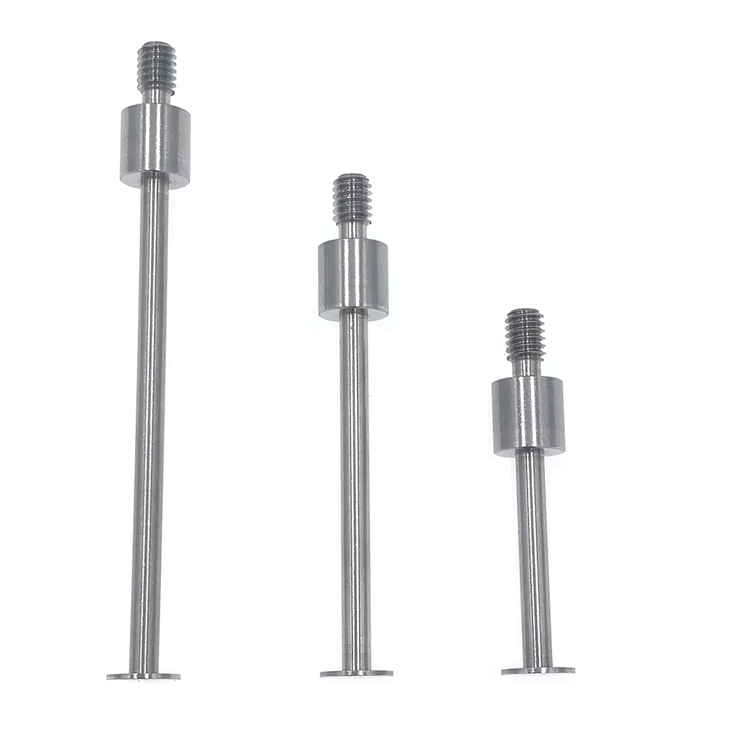SUXING Flat Contact Points for Dial Indicator Depth 0.4mm Thickness 5mm Diameter 4-48 UNF Thread (4-48UNF A Set)