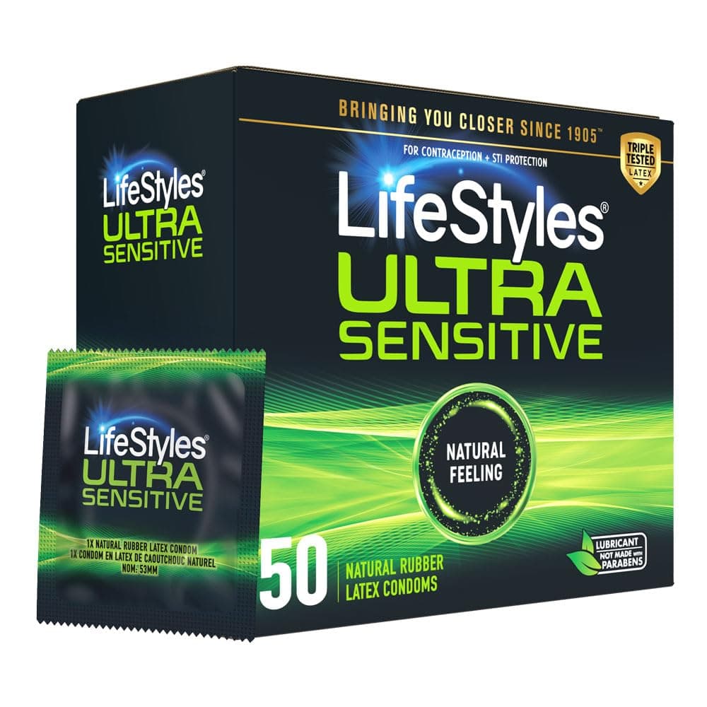 LifeStyles Ultra Sensitive Condoms Bulk 50 per Pack
