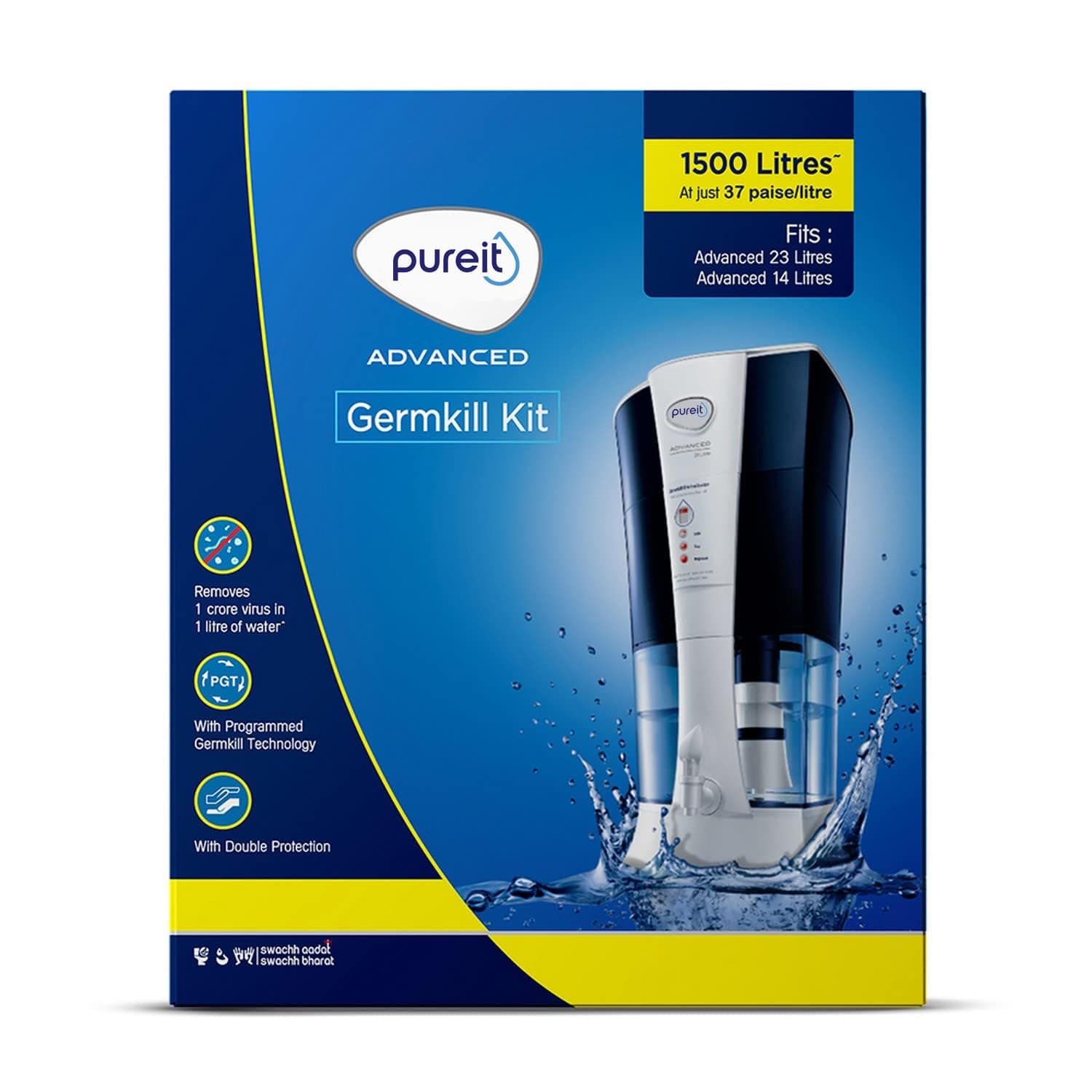 Germkill Kit For Advanced 23 L Water Purifier-1500 L Capacity,Sand,Multicolour