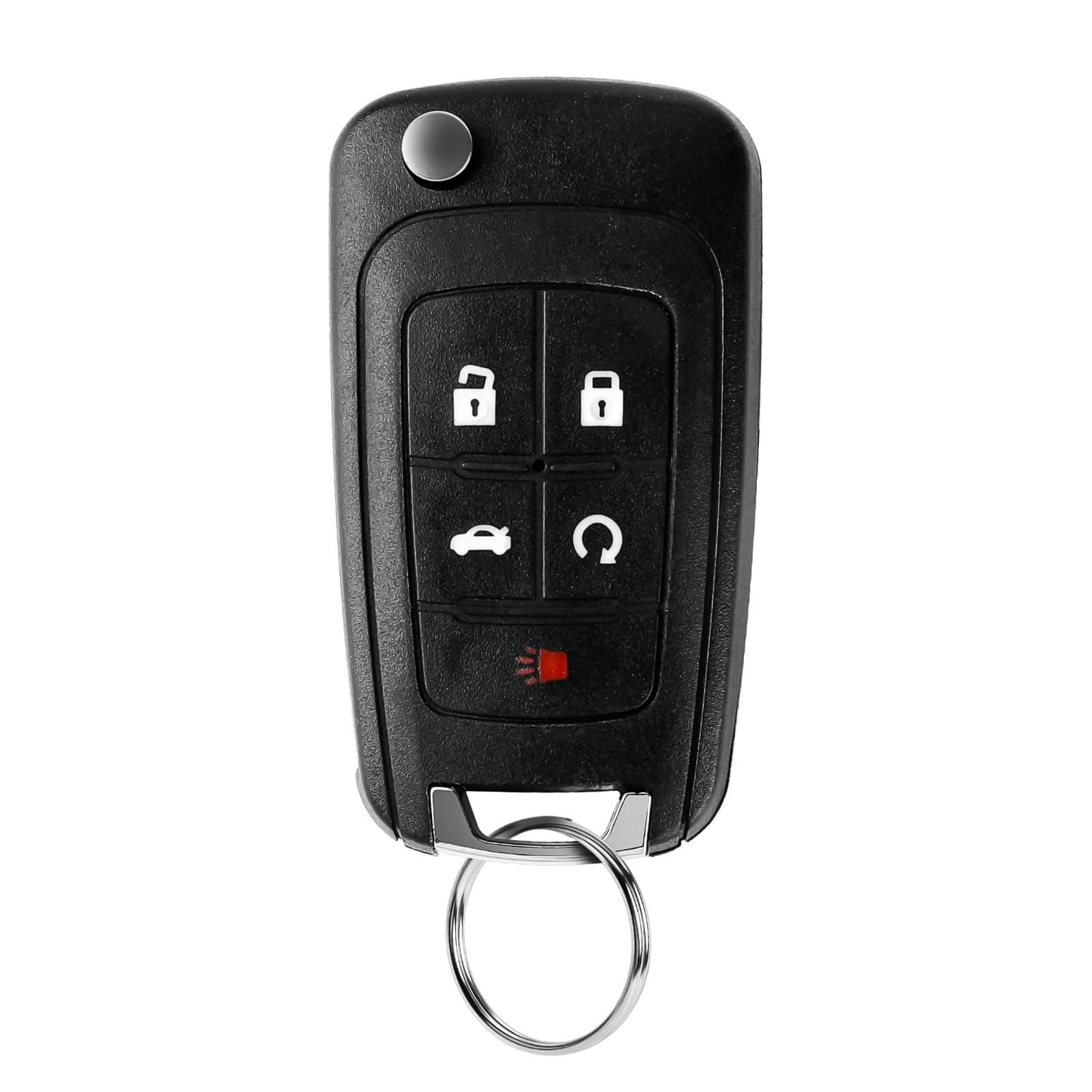 Flip Key Fob Replacement Keyless Entry Remote Control Fits for Chevy Equinox Camaro Impala Cruze Sonic Malibu/ GMC Terrain/ Buick Lacrosse Regal Verano Encore Allure 2010-2019, OHT01060512