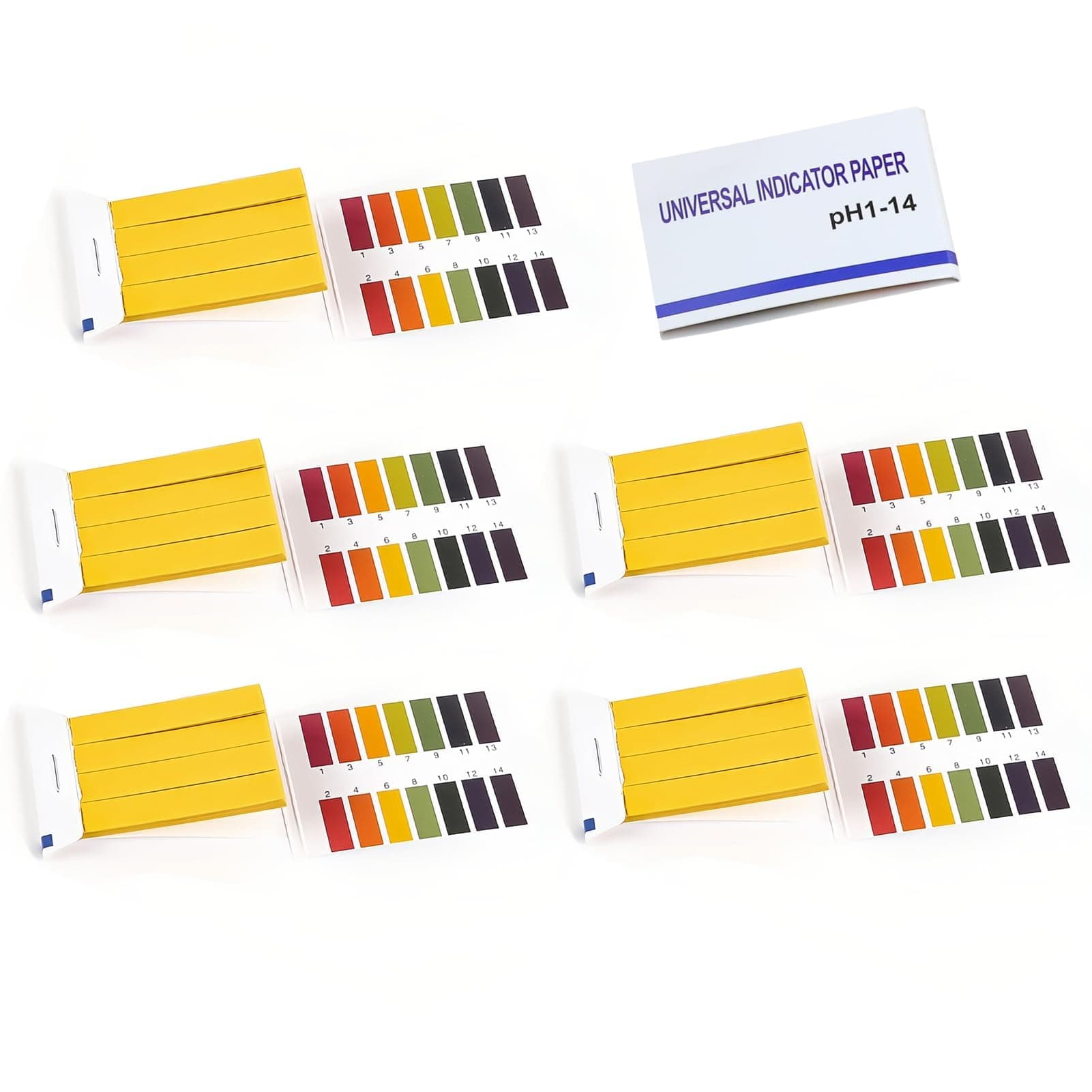 – Ph Test Strips 5packs(400 Strips) Universal Indicator Paper Litmus Paper Ph 1-14 Testing Strips Kit for Drinking Water Soil Saliva Cosmetic Fish Tank Pet Food ＆ Diet