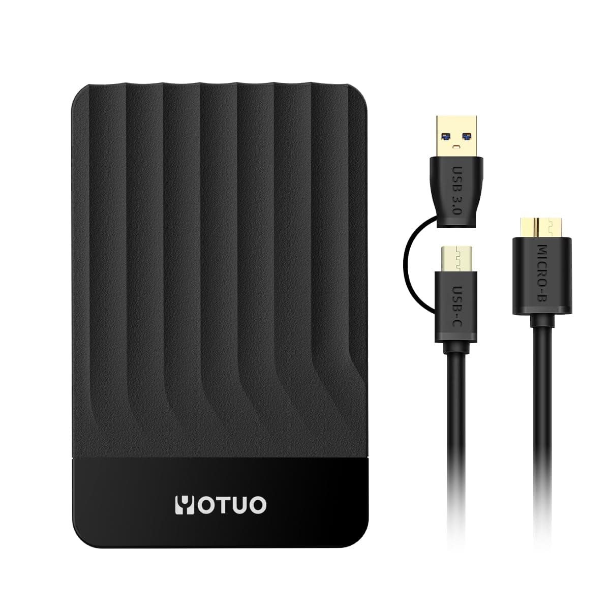 YOTUO Portable External Hard Drive Storage Expansion Mobile HDD USB 3.0 for PC, Mac, Desktop, Laptop, PS4, PS5, Xbox One X/S, Xbox 360, Xbox Series X/S, Office & Game (Black, 750GB)