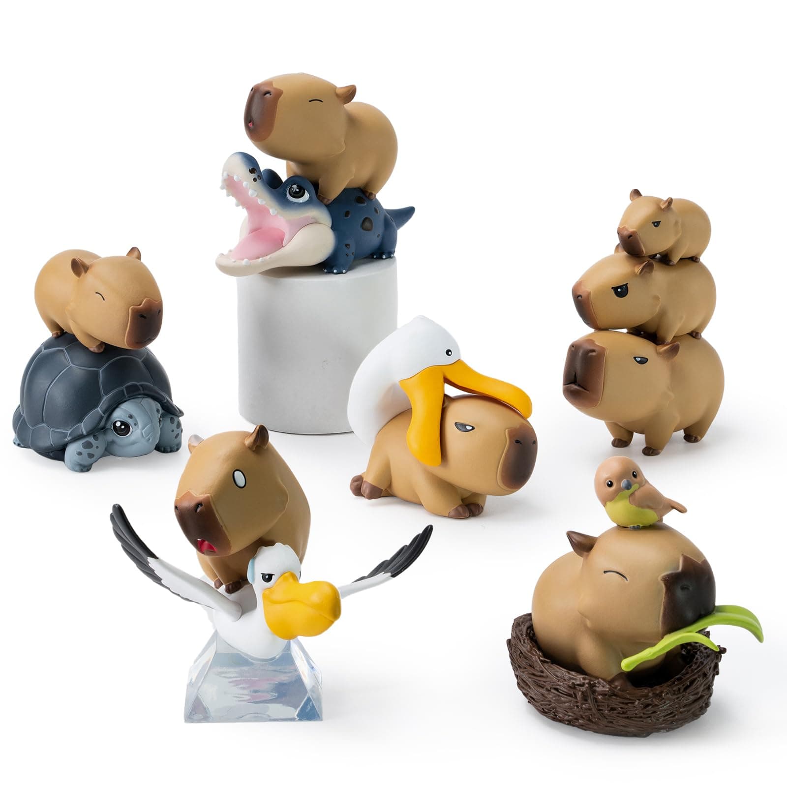 Capybara Series 1PC Blind Box Figures, Random Design Cute Figures Collectible Toys Birthday Gifts
