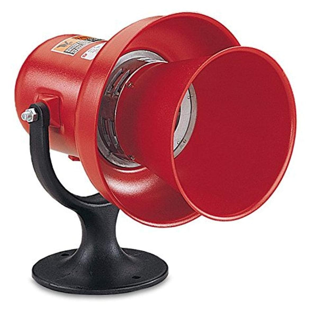 A-120 General Alarm Electro-Mechanical Siren, Wall/Surface Mount, 120 VAC/VDC, Red