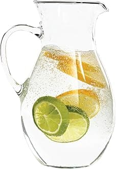 Simax Glass Pitcher With Spout, SMALL 1 Quart Borosilicate Glass Pitchers With Handle,Glass, Cocktail Pitcher, Margarita, Sangria, Beverage Pitchers