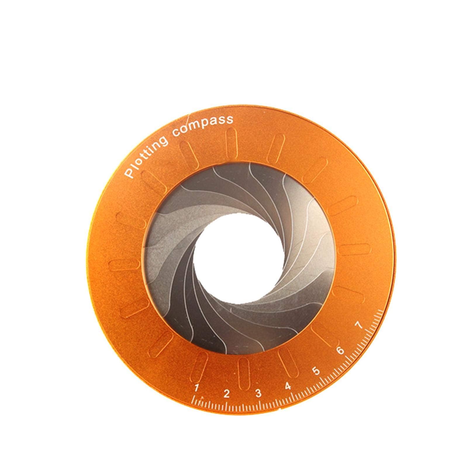 Circle Drawing Maker, Adjustable Circle Drawing Tool, Stainless Steel + Aluminum Alloy Round Circle Template Ruler Plotting Compass Geometric Tool for Drafting