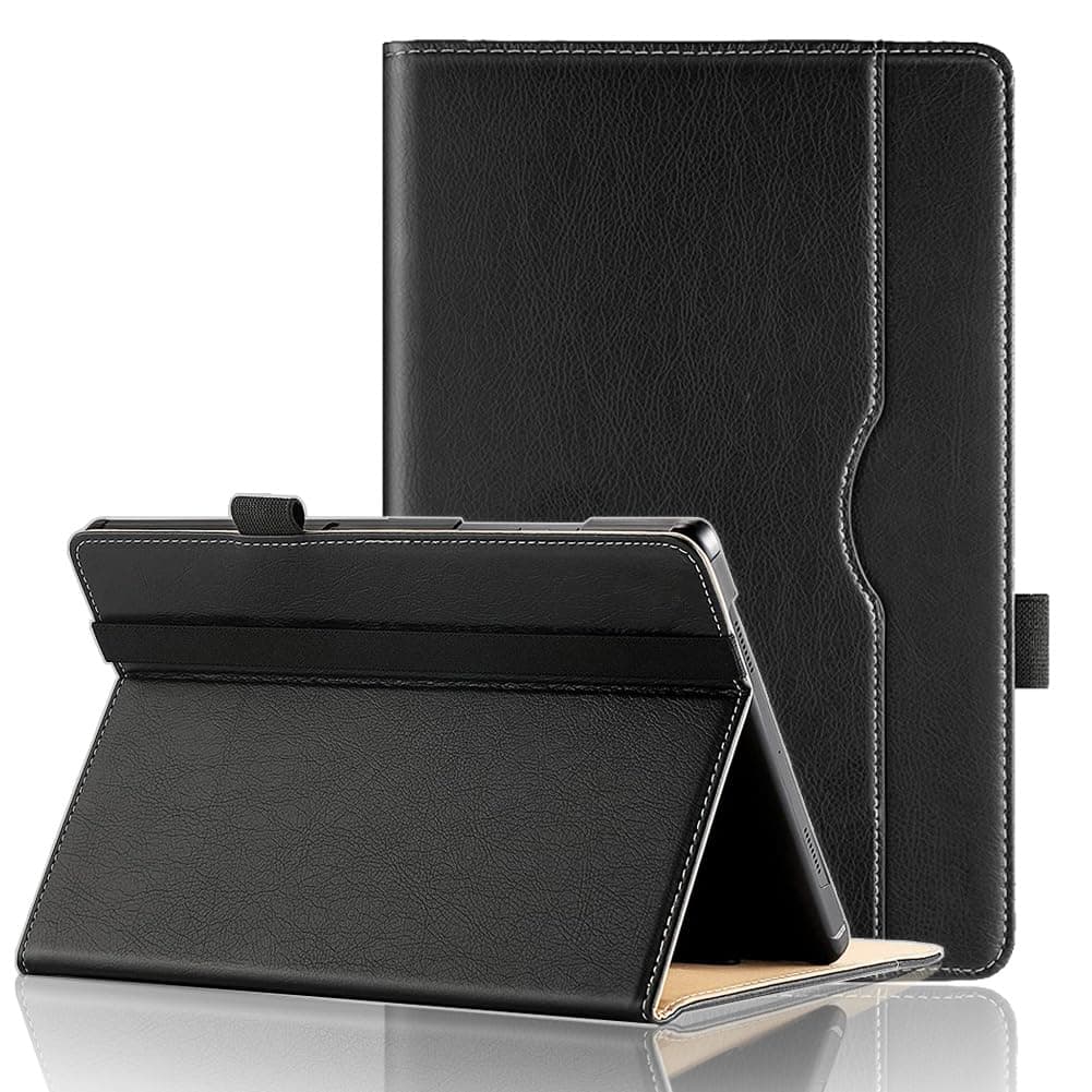 Universal case for Sgin Tablet/Byybuo Tablet/ZZB Tablet/Feonal Tablet/Baken Tablet/Lville Tablet/Juninke Tablet 10 Inch, PU Leather Protective case for 10-11 inch Tablet (Black)