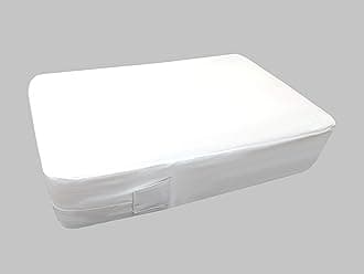 Bed Bug Proof Protector Mattress Encasement Cover Zippered Anti Dust Mite Breathable Total Mattress Protection (Single 36" x 75" + 8" depth) White