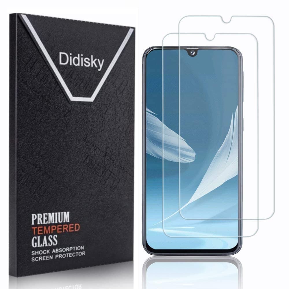 [2 Pack Tempered Glass Screen Protector for Samsung Galaxy A40, Anti Scratch, 9H Hardness, No Bubbles, High Definition, Easy To Apply
