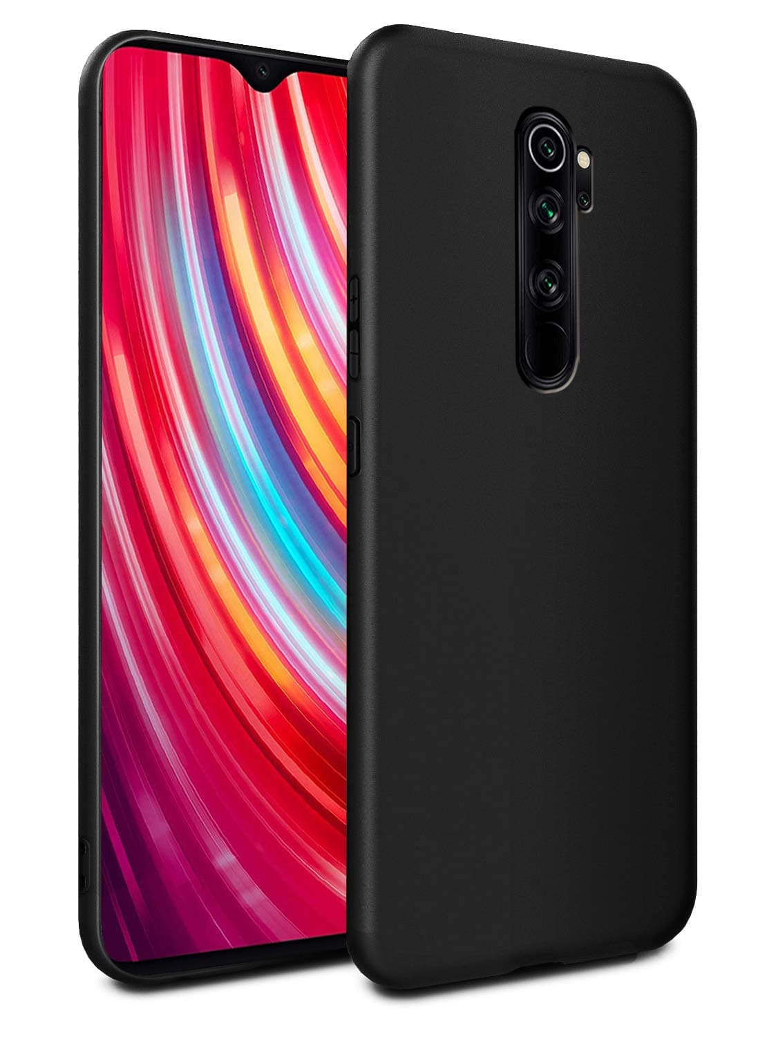 Febelo Back Cover For Redmi Note 8 Pro ( Rubber|Black )