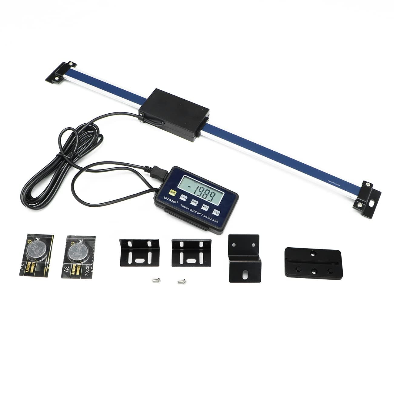 Digital Readout Linear,0-300mm/12'' Magnetic Linear Scale,Large LCD Readout Scale for Milling Machine