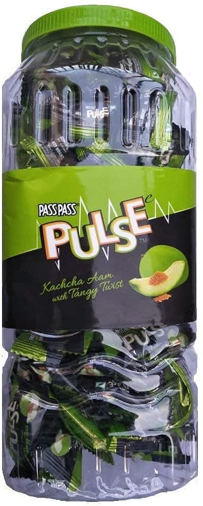 Pulse Candy By Pass Pass Sensational Kacchaa Aam Flavor Candy - 170Pcs x 4gm