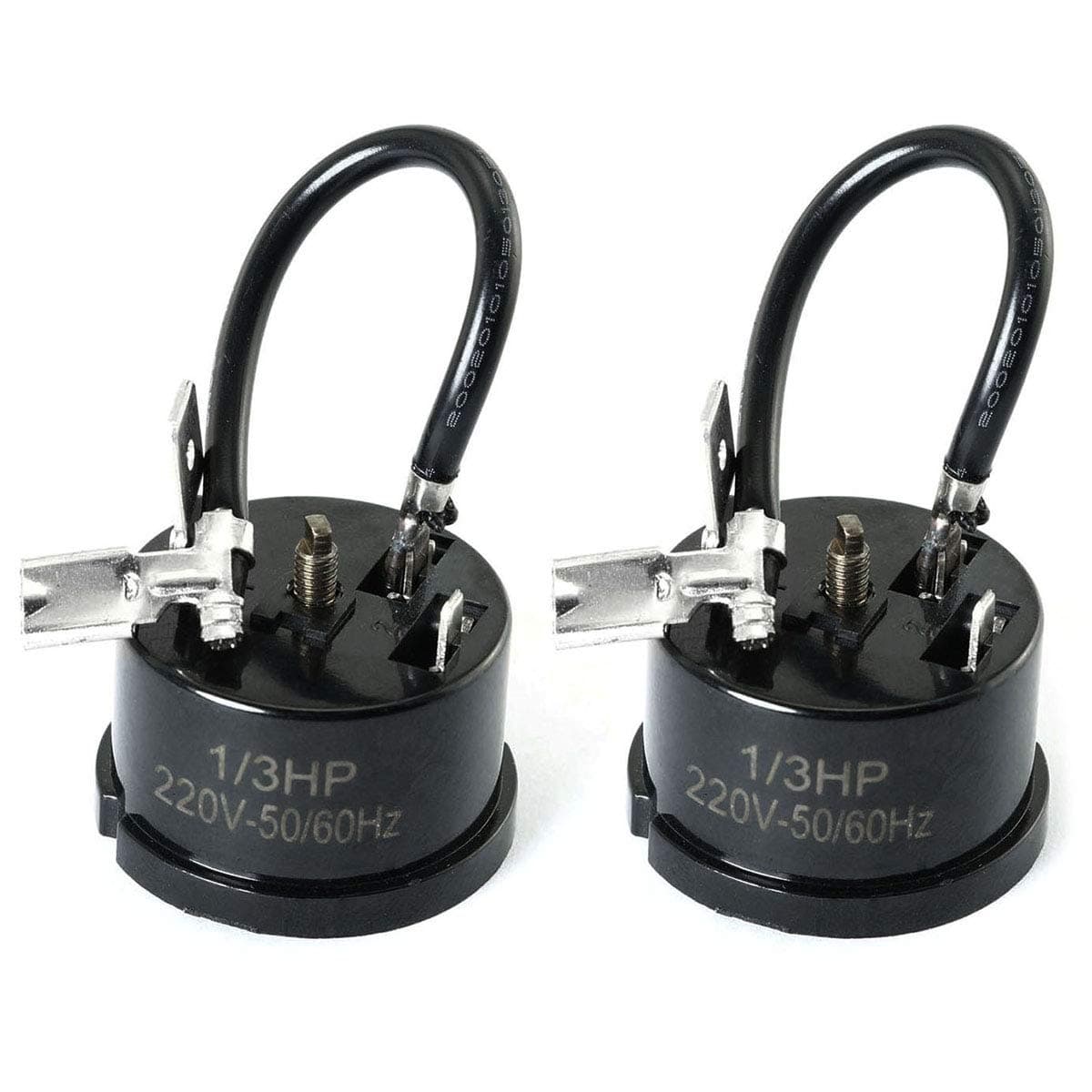 ToToT 2pcs 1/3HP-250W Refrigerator Thermal Overload Protector Compressor Replacement Part for Mini Refrigerator, Wine Center and Beverage Cooler