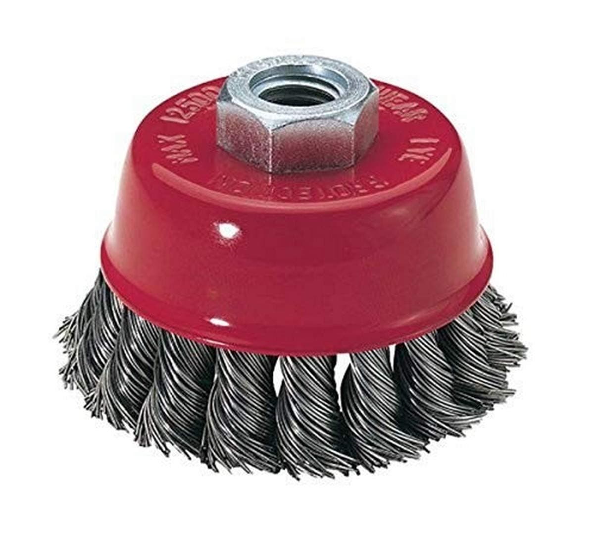 Steelex Plus D2297 3-Inch Knotted Cup Brush, 14mm by 2.0 mm
