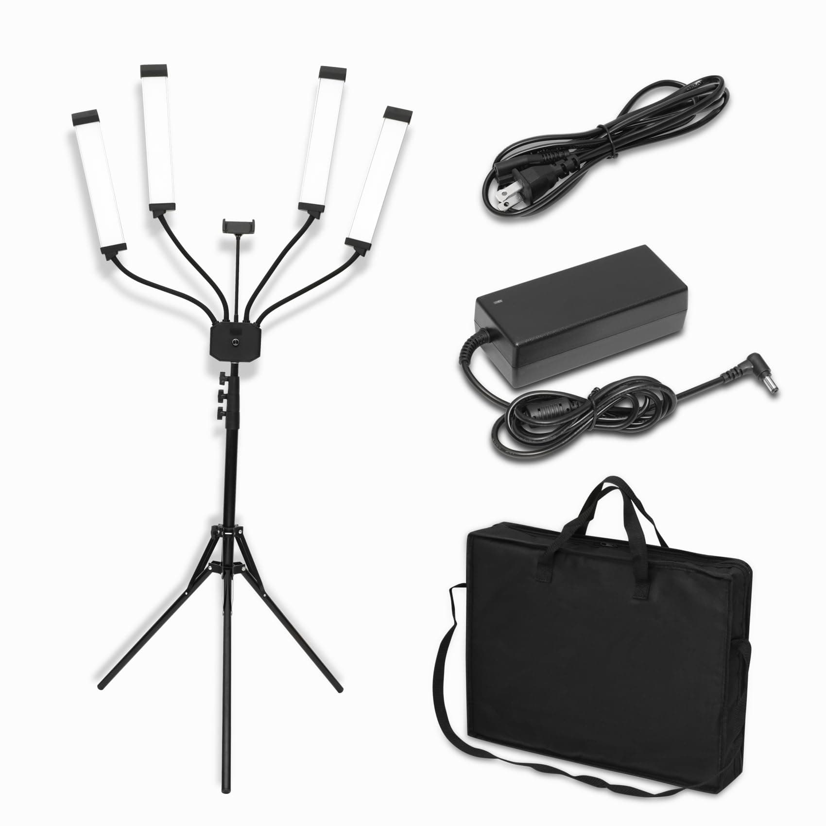 Sammery lash Light for Eyelash Extensions, Upgraded 448 LED 5600K lash lamp for Tattoo Light,Adjustable Tripod Floor Stand,for Esthetician Light Makeup - 4 Color Temperatures, Phone Holders