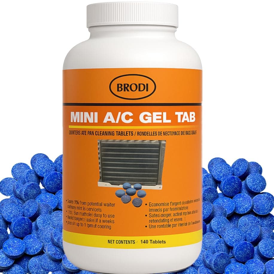 AC Pan Tablets, Commercial-Grade, Gel Lock Tech: Long Lasting, Moisture Activated Slow Release, Non-Corrosive & Safe - No Residue, Pan Treat Tablets (1 Ton, 140 Pack)