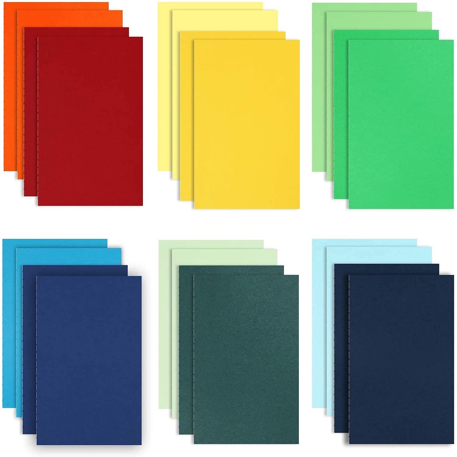 EOOUT 24pcs A5 Colored Journals Notebooks Bulk