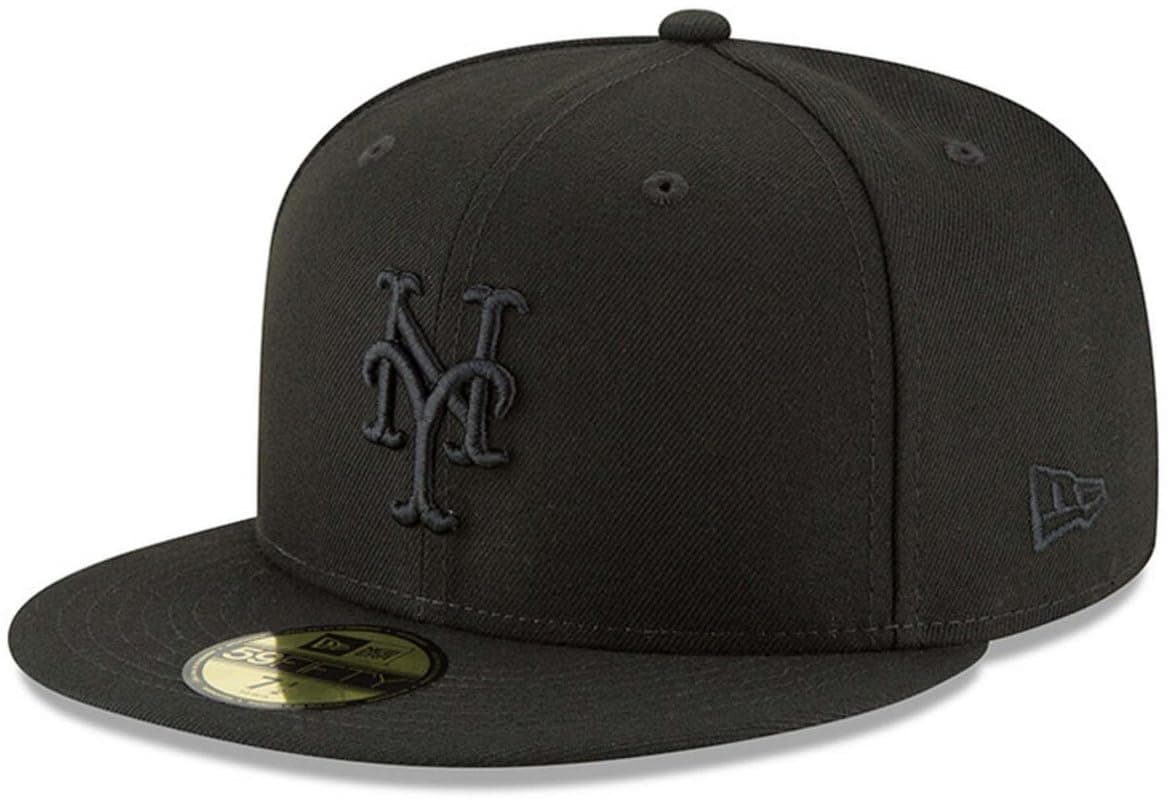 New Era MLB 59FIFTY Black Black Authentic Collection Fitted On Field Game Cap Hat