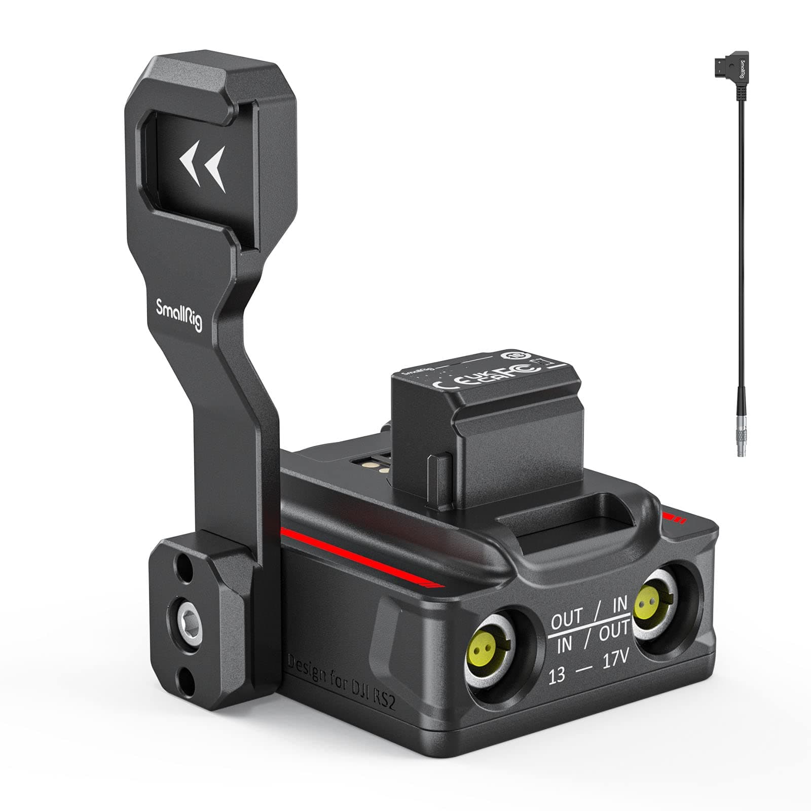 SMALLRIG Power Supply Base Plate for DJI RS 2 / RS 3 Pro/RS 4 Pro/RS 5 Gimbal, External Power Solution for DJI RS 2 / RS 3 Pro/RS 4 Pro