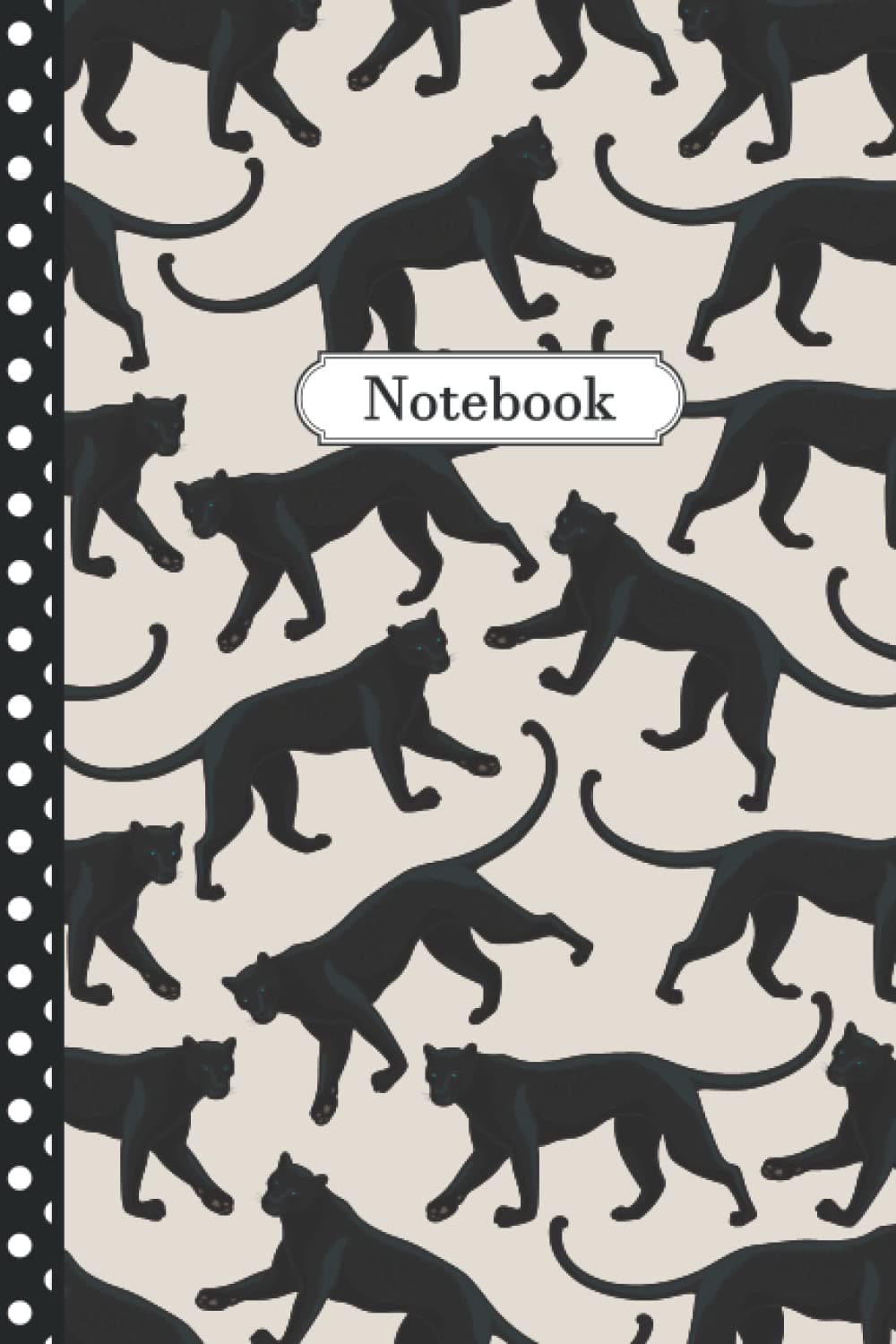 Panthers Notebook: Pretty Panthers Journal: 100 Pages (6x9") Panthers Lined Notebook For Teens, Kids, Students, Girls, Adults, Teachers, School, Birthday Kids Writing Notes